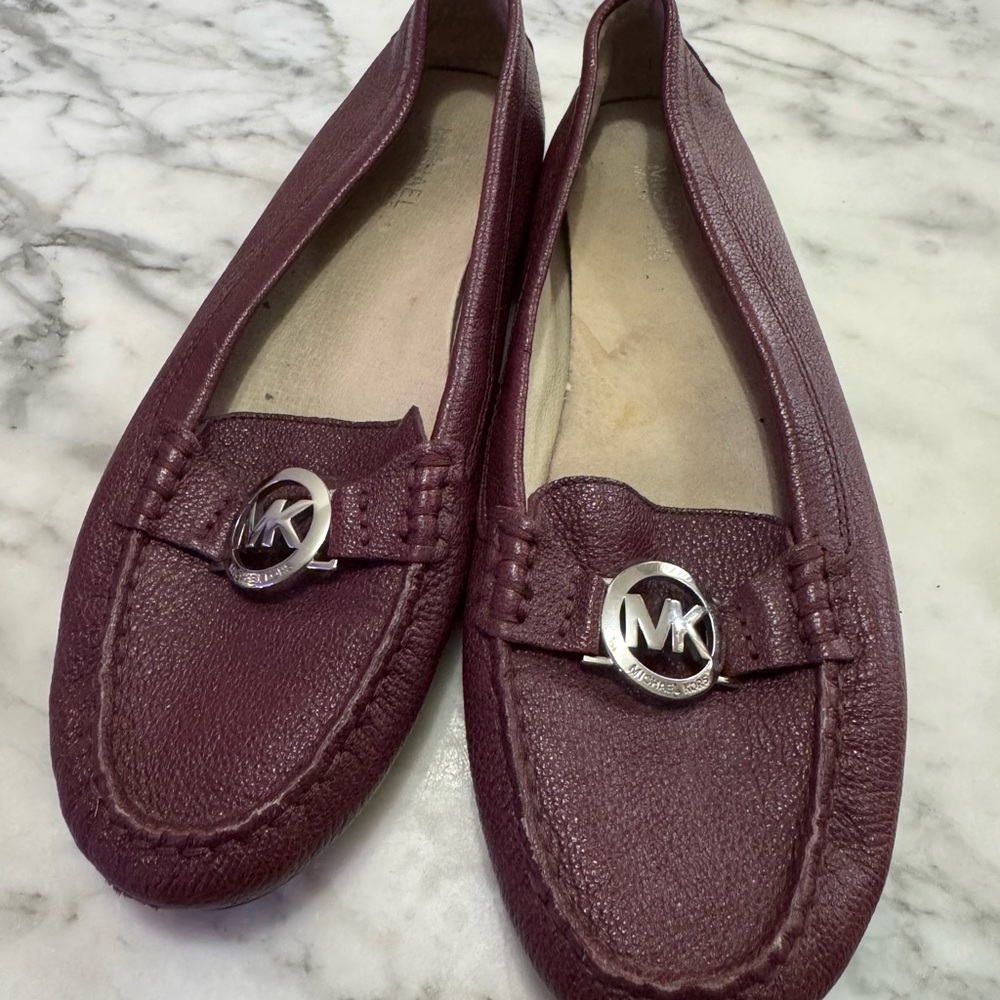 Michael Kors Women's Plum Leather Loafers